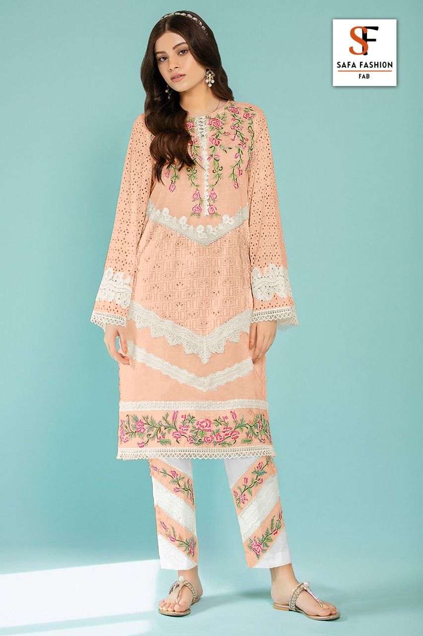 LUXURY FORMALS BY SANA FASHION 01 TO 04 SERIES STYLISH FANCY BEAUTIFUL COLORFUL CASUAL WEAR & ETHNIC WEAR PURE COTTON KURTIS WITH BOTTOM AT WHOLESALE PRICE